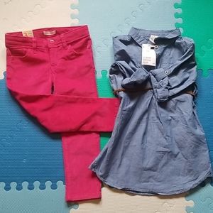BNWT 2FOR1 GIRLS AGE 3 Dress & Pants